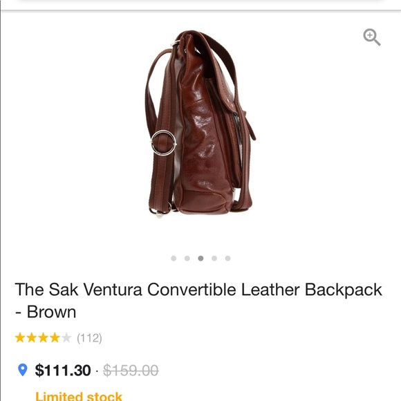 NWT The SAK crossbody/backpack distressed brown - Picture 8 of 8